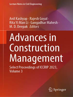 cover image of Advances in Construction Management